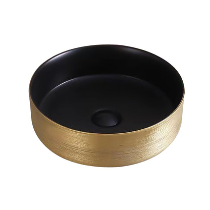 Aloni Turo Waskom Met Reliëf Opbouw Zonder Overloop Zonder Kraangat Keramiek 36x12x36cm - Luxurysanitair