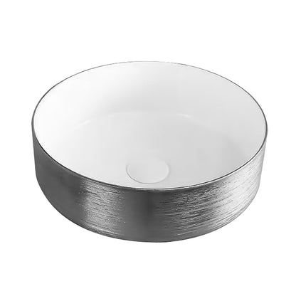 Aloni Turo Waskom Met Reliëf Opbouw Zonder Overloop Zonder Kraangat Keramiek 36x12x36cm - Luxurysanitair
