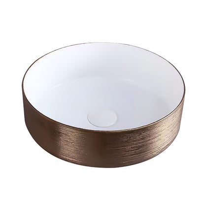 Aloni Turo Waskom Met Reliëf Opbouw Zonder Overloop Zonder Kraangat Keramiek 36x12x36cm - Luxurysanitair