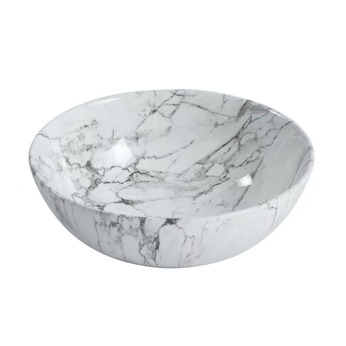 Aloni Tivra Waskom Opbouw Zonder Overloop Zonder Kraangat Met Click Waste Keramiek 38x13x38cm - Luxurysanitair