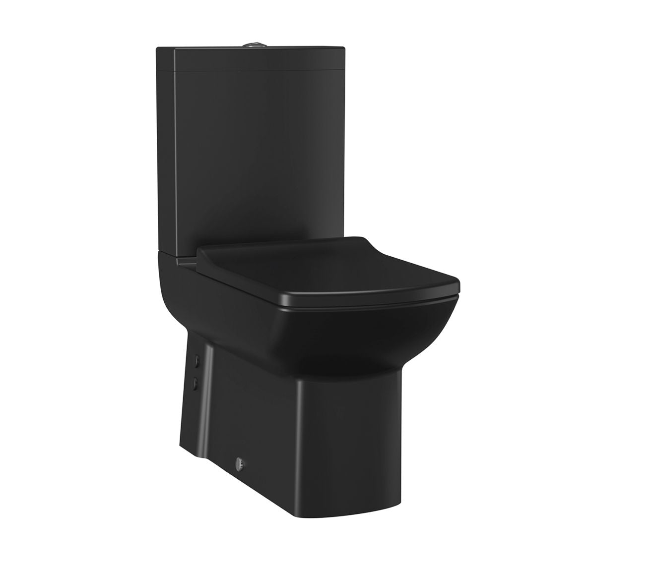 Creavit Lara Staande Zonder Sproeier (Bidet) Muur/Onderuitgang - Houtskool Zwart - Luxurysanitair