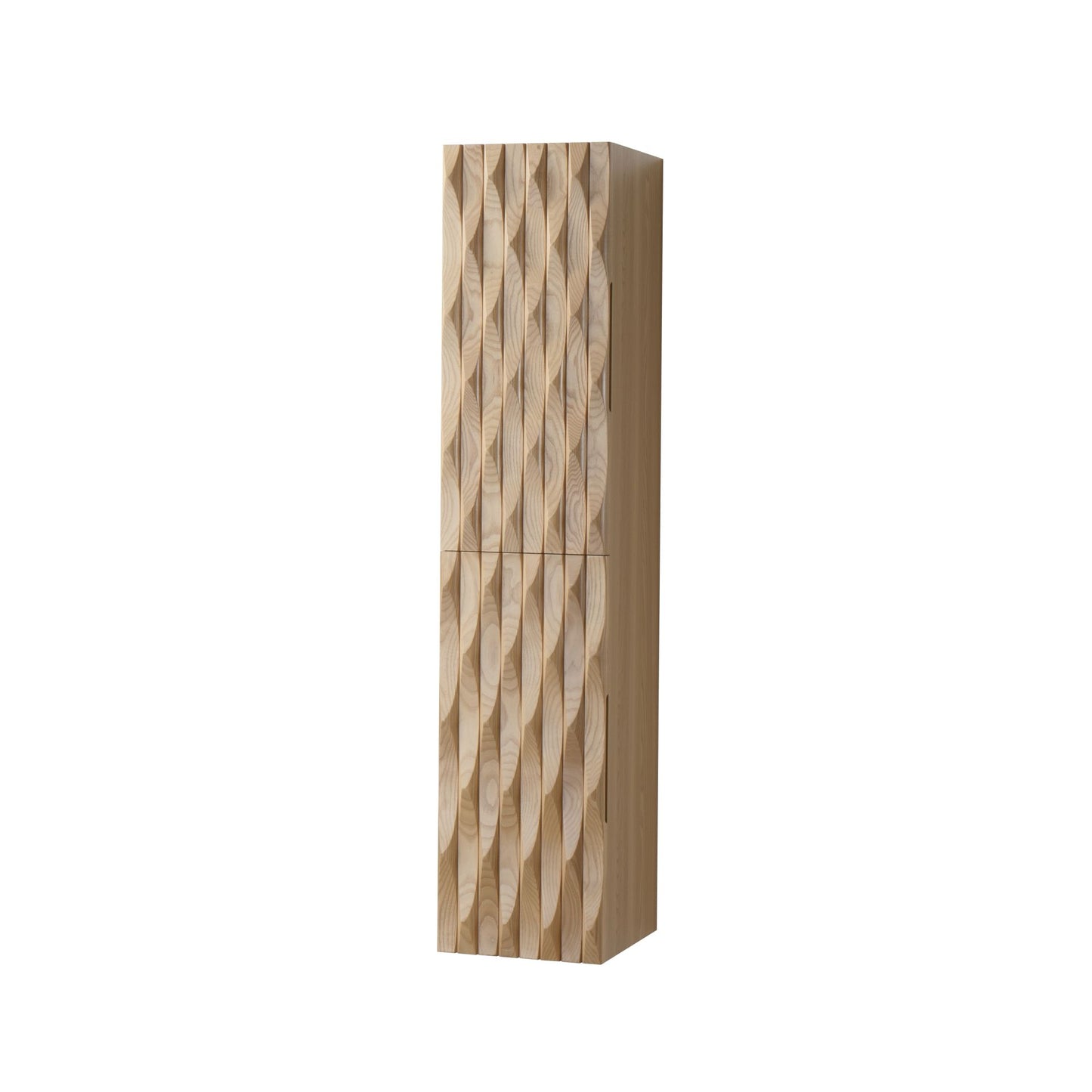 Magnolia Kolomkast 2 Deuren Omkeerbaar - 35x160x35cm - Licht Eiken - Luxurysanitair