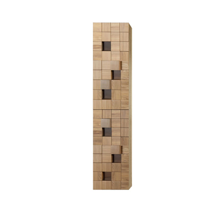 Mimoza Kolomkast 2 Deuren Omkeerbaar - 35x160x35cm - Licht Eiken - Luxurysanitair