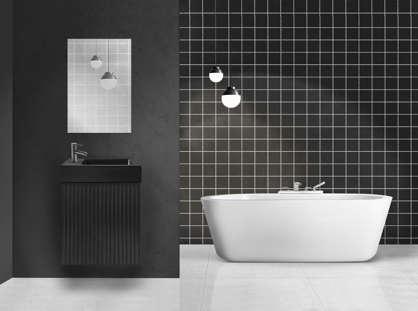 Aloni Mikaro Toiletmeubelonderkast 1 Deur Omkeerbaar Soft Close - 40x50x22,3cm - Luxurysanitair