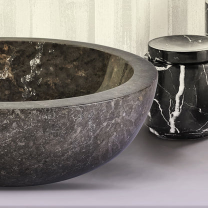 Volledig Gepolijste Waskom Van Steen Marmer 35x12cm - Luxurysanitair