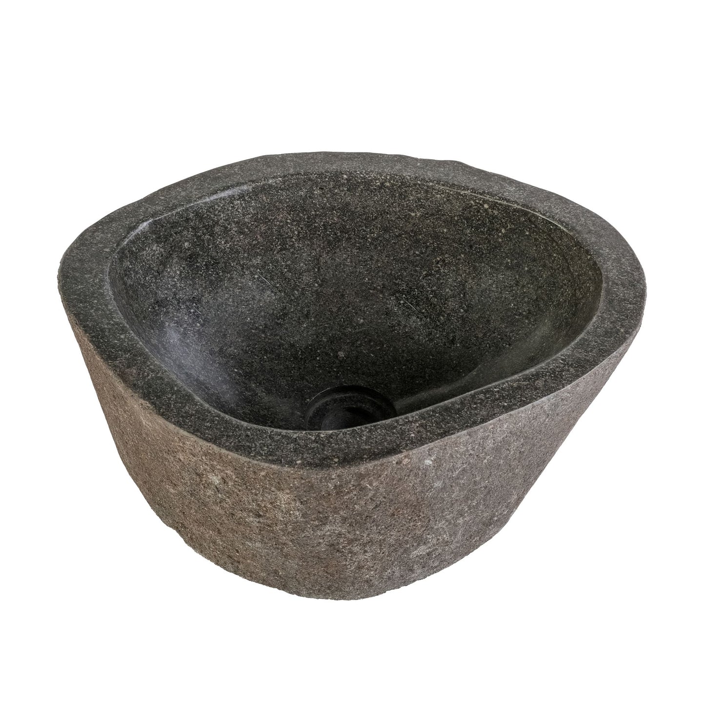Waskom Van Natuurlijke Rivierstein - Grijs 35X15X3cm - Luxurysanitair