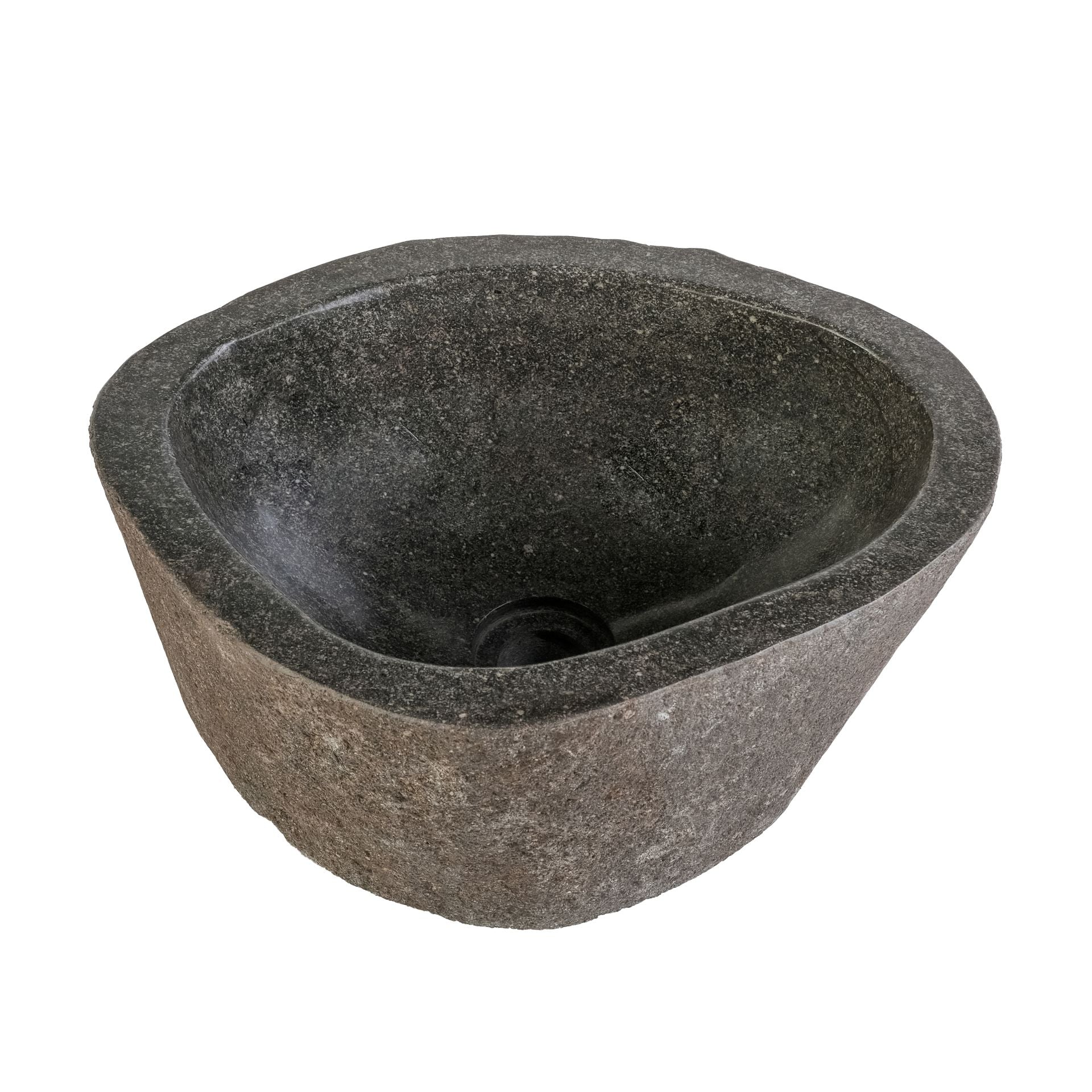Waskom Van Natuurlijke Rivierstein - Grijs 35X15X3cm - Luxurysanitair