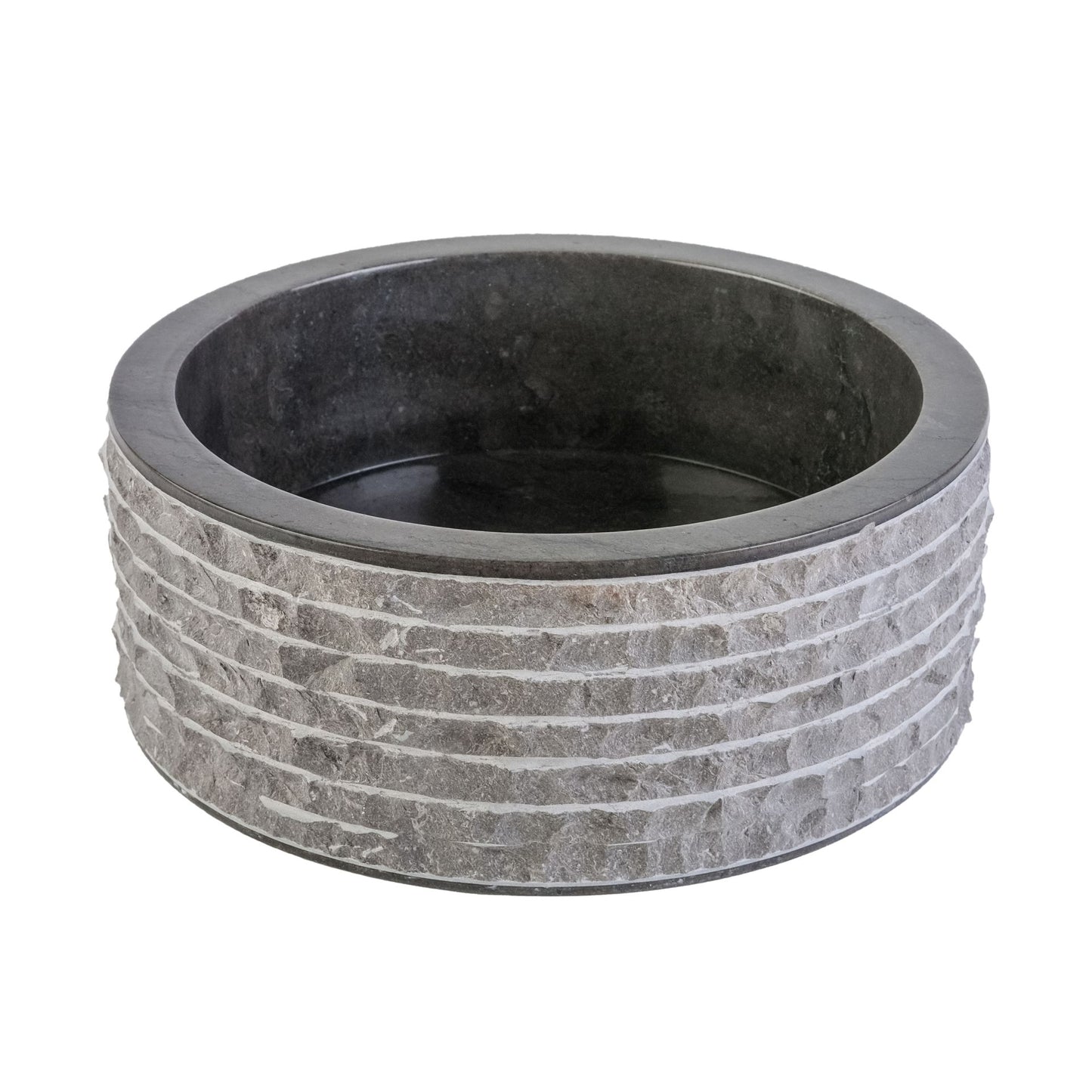 Marmeren Alur Waskom Met Gepolijste Binnenzijde 40x15cm - Luxurysanitair