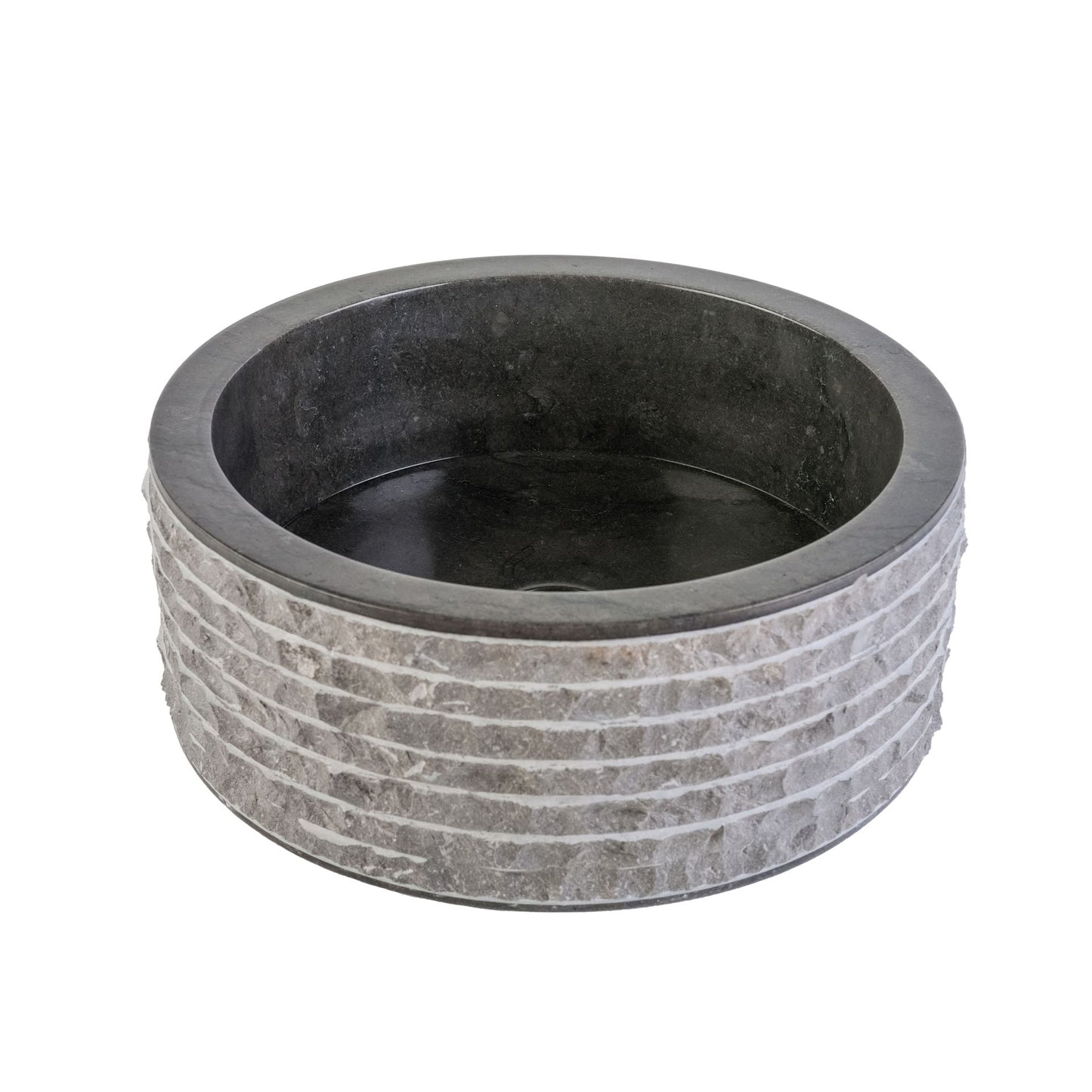 Marmeren Alur Waskom Met Gepolijste Binnenzijde 40x15cm - Luxurysanitair
