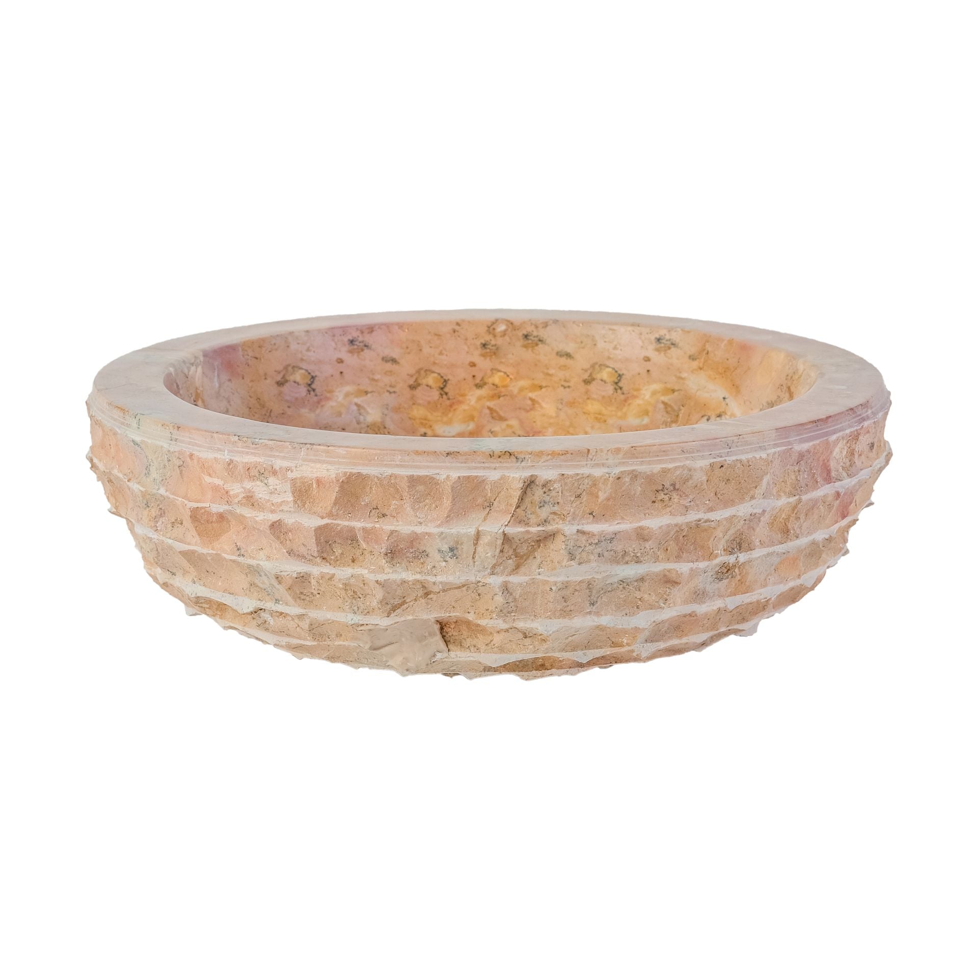 Marmeren Alur Waskom Met Gepolijste Binnenzijde 35x15cm - Luxurysanitair
