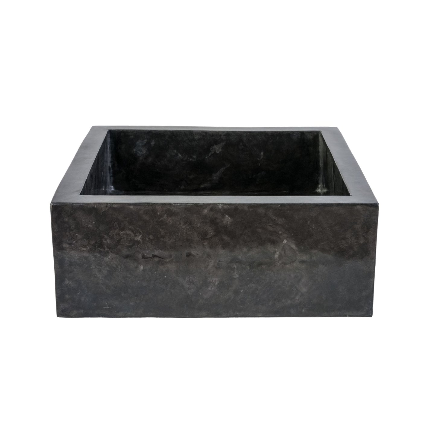 Vierkanten Opbouw Waskom Volledig Gepolijst 40x40x15cm - Luxurysanitair