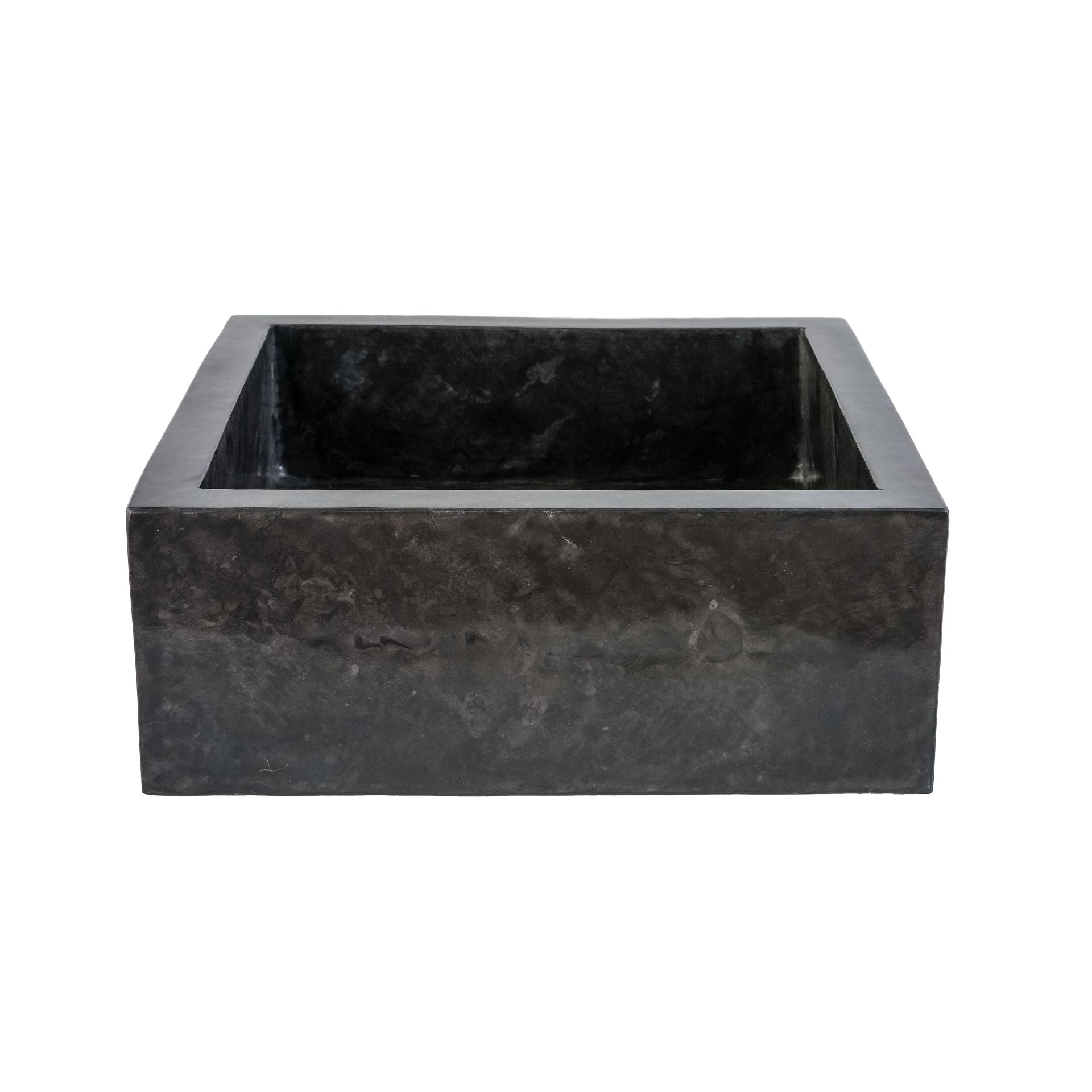 Vierkanten Opbouw Waskom Volledig Gepolijst 40x40x15cm - Luxurysanitair
