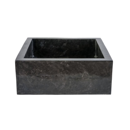 Vierkanten Opbouw Waskom Volledig Gepolijst 40x40x15cm - Luxurysanitair