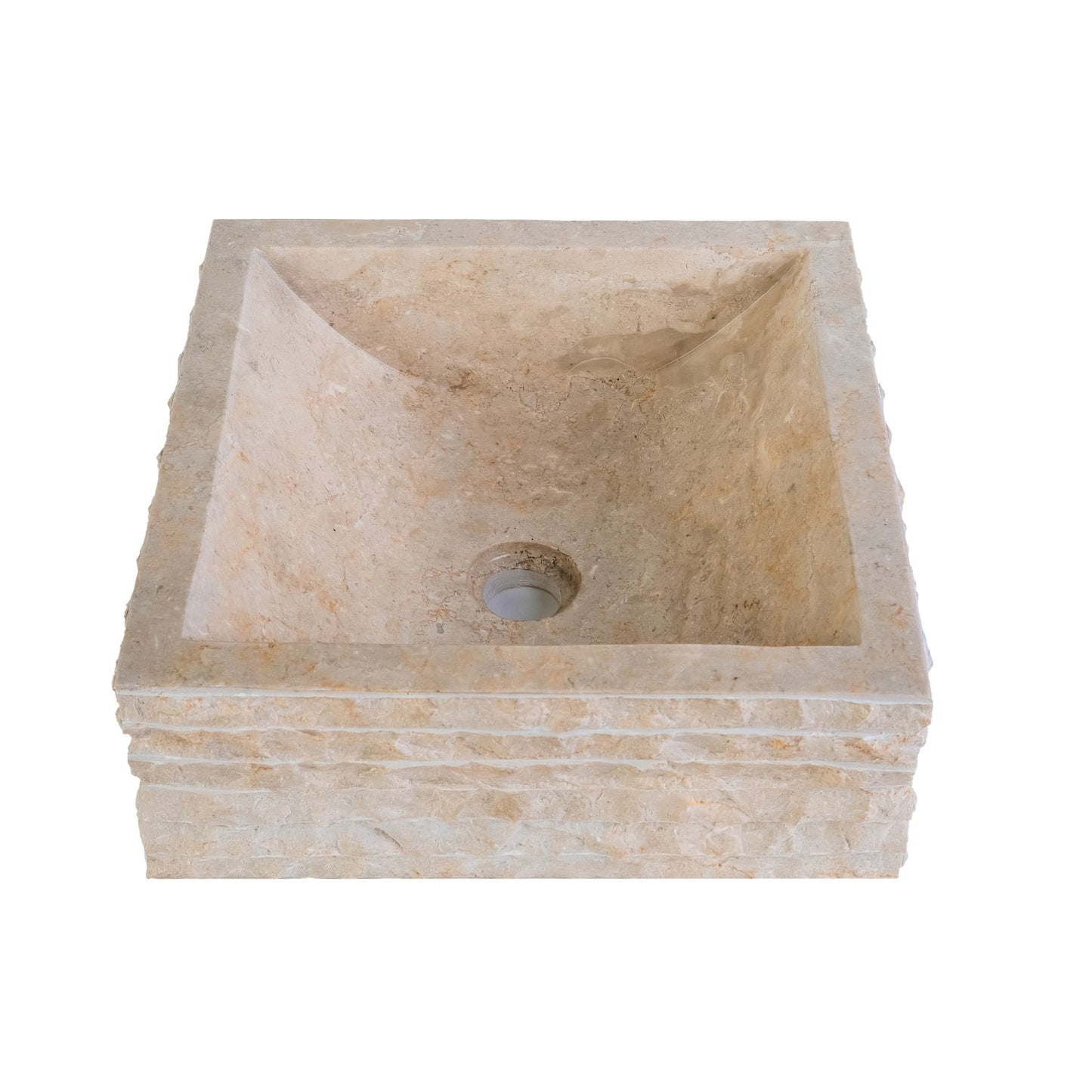 Vierkanten Waskom Alur Kuipvorming 40x40x15cm - Luxurysanitair