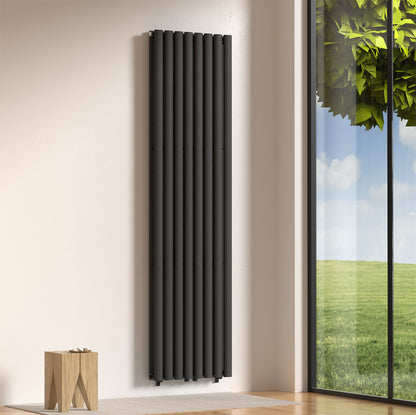 Verti Ovaal Radiator 1800x480  Dubbel 2x8 Elementen  1640W - Luxurysanitair