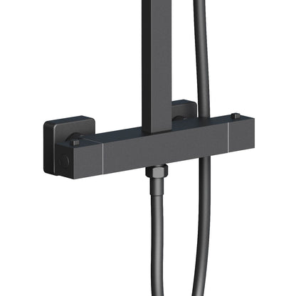 Quadro Regendoucheset Thermostatisch Opbouw Belgaqua - Luxurysanitair