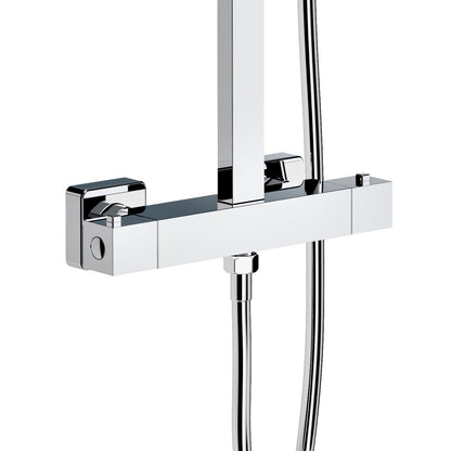 Quadro Regendoucheset Thermostatisch Opbouw Belgaqua - Luxurysanitair