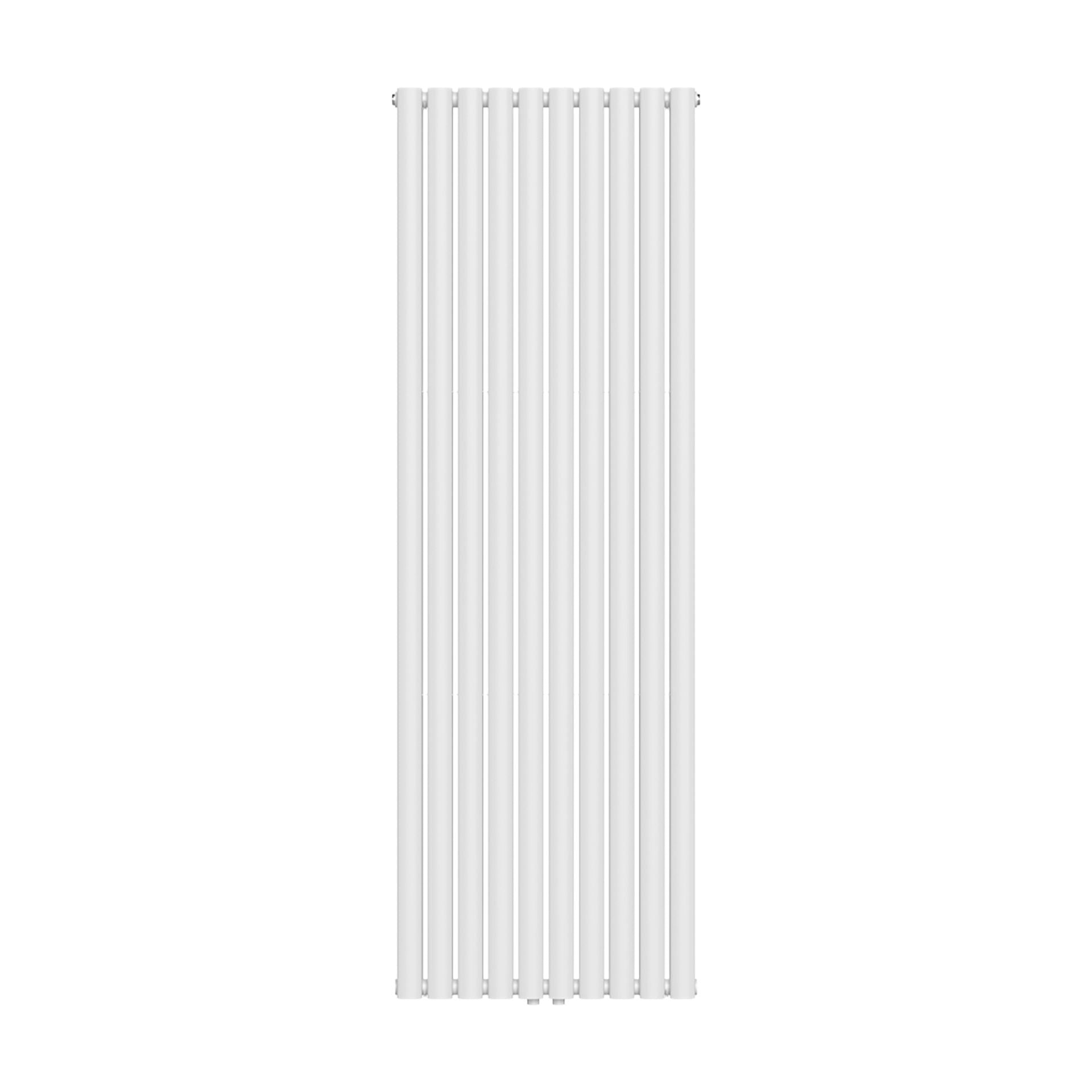 Verti Ovaal Radiator 1800x600  Dubbel 2x10 Elementen  2050W  Wit - Luxurysanitair