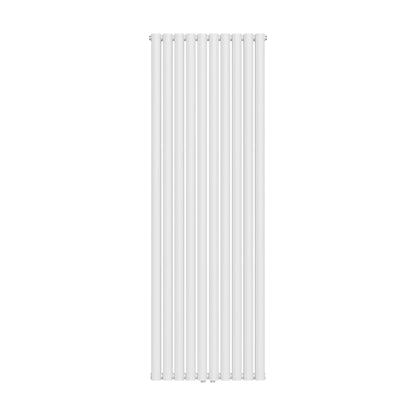 Verti Ovaal Radiator 1800x600  Dubbel 2x10 Elementen  2050W  Wit - Luxurysanitair