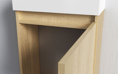 Aloni Zyro Toiletmeubelset Compleet Onderkast Met 1 Deur Greeploos 40,5x22,5cm - Luxurysanitair