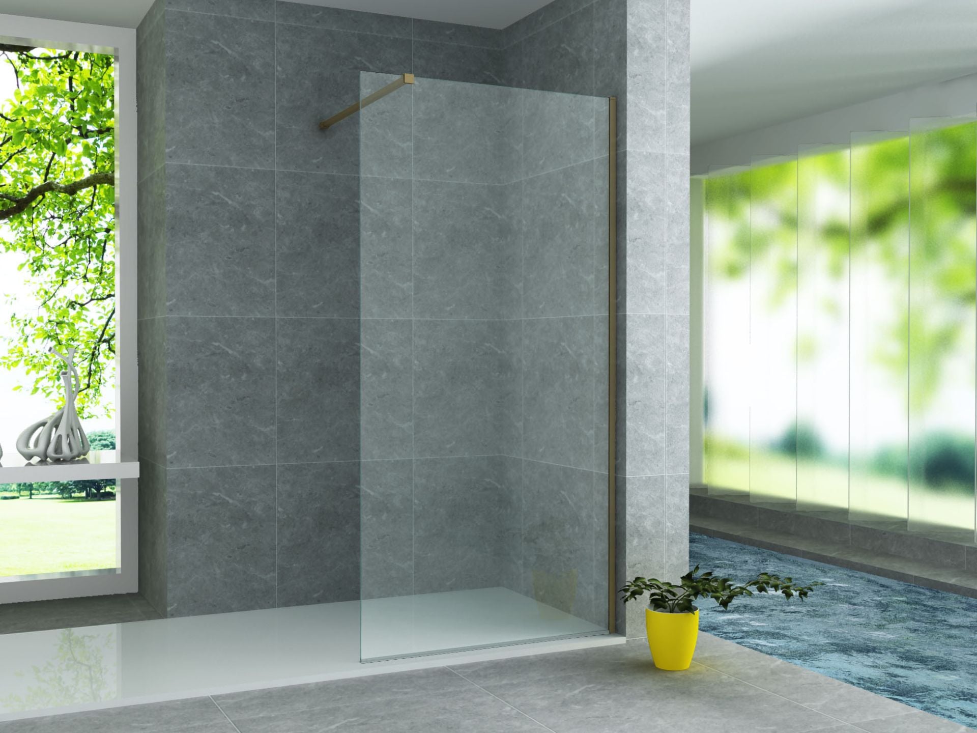 Aloni Muurprofiel Voor Douchewand 200cm - Luxurysanitair