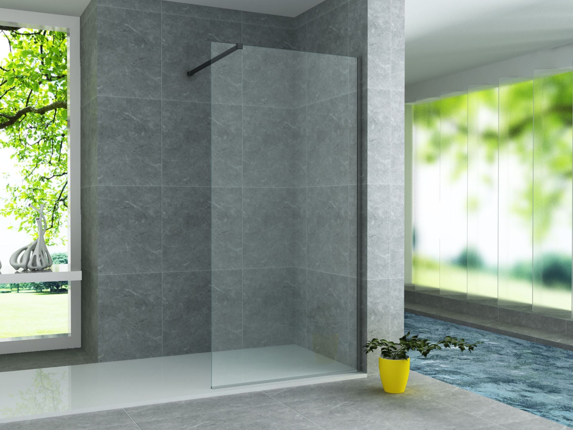 Aloni Muurprofiel Voor Douchewand 200cm - Luxurysanitair