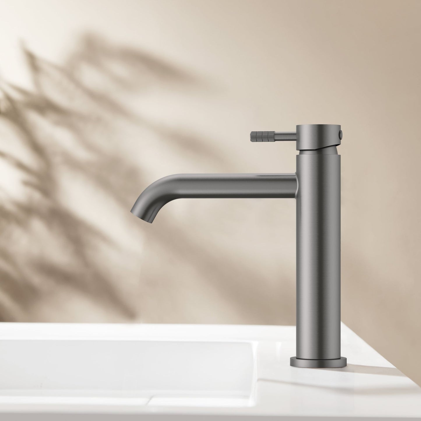 Stria Wastafelemengkraan Cold Start Hendel Met Verfijnde Ribbelstructuur - Luxurysanitair