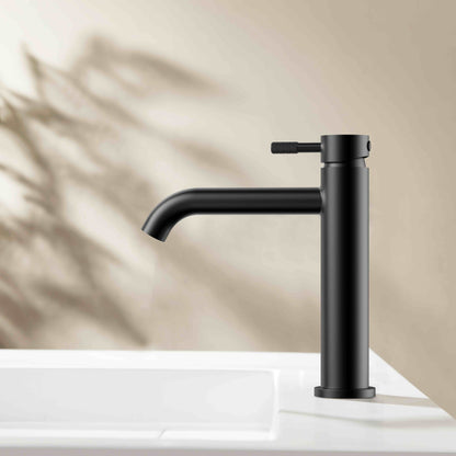 Stria Wastafelemengkraan Cold Start Hendel Met Verfijnde Ribbelstructuur - Luxurysanitair