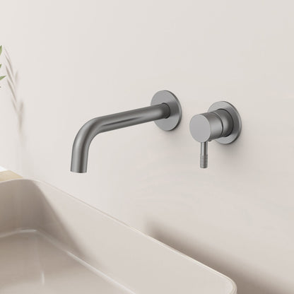 Stria Afbouwdel Wastafelmengkraan Cold Start Inbouw Hendel met Verfijnde Ribbelstructuur - Luxurysanitair