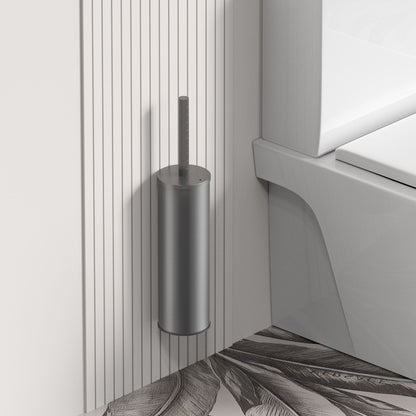 Stria Toiletborstel Met Houder Hangend en Staand Met Kunststof Binnenpot - Luxurysanitair