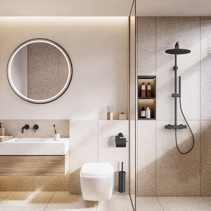 Stria Toiletrolhouder Met Klep Afwerking Met Verfijnde Ribbelsstructuur - Luxurysanitair