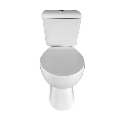 Aloni Pro Duoblook Staand Toilet - S-Trap Met Reservoir Met Spoelmechanisme Met Zitting Softclose 38x72x67cm - Glanzend Wit - Luxurysanitair