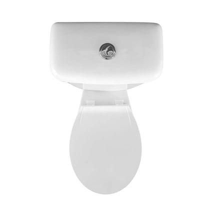 Aloni Pro Duoblook Staand Toilet - S-Trap Met Reservoir Met Spoelmechanisme Met Zitting Softclose 38x72x67cm - Glanzend Wit - Luxurysanitair