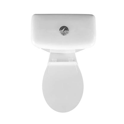 Aloni Pro Duoblook Staand Toilet - S-Trap Met Reservoir Muuruitlaat Met Zitting Softclose 38x72x67cm - Glanzend Wit - Luxurysanitair