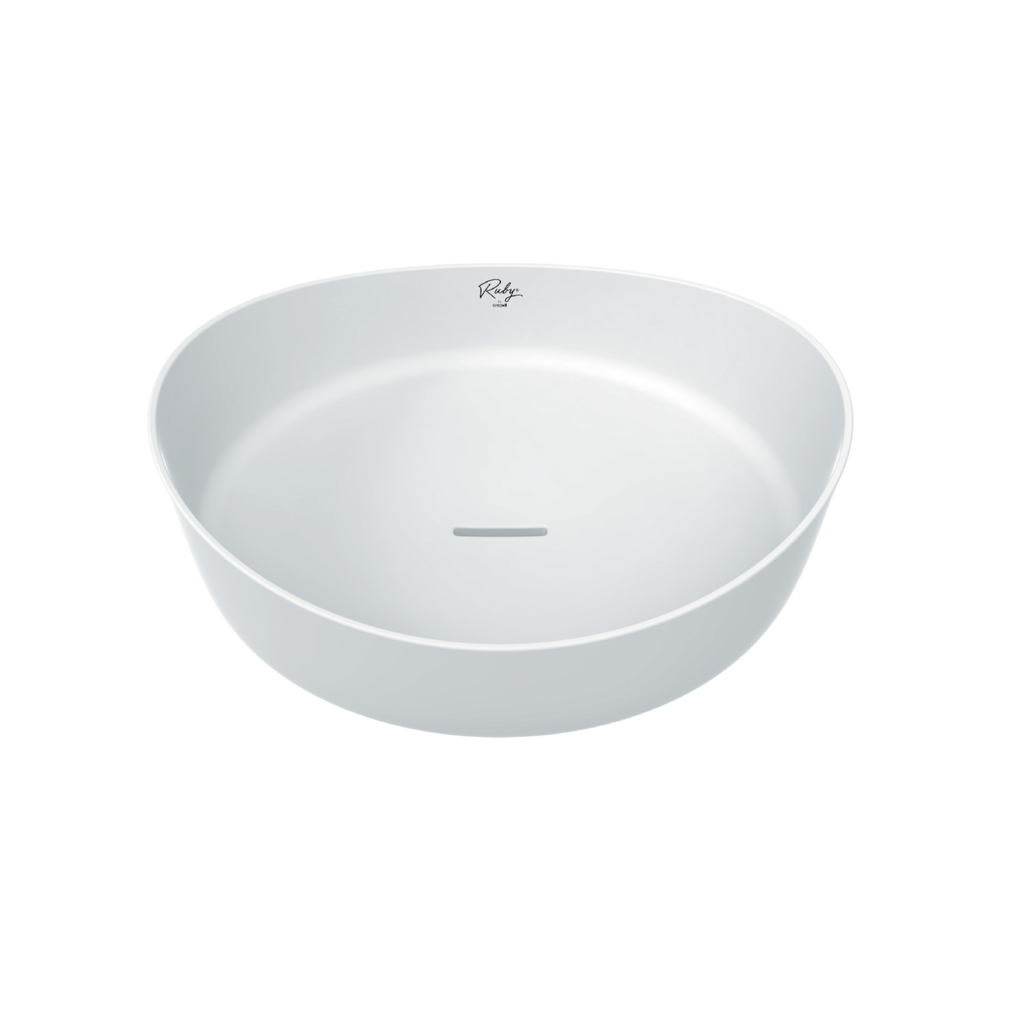 Creavit Ruby RB140 Waskom Opbouw Keramiek Zonder Overloop Zonder Kraangat 40x10x40cm - Glanzend Wit - Luxurysanitair