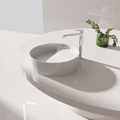 Creavit Ruby RB141 Waskom Opbouw Keramiek Zonder Overloop Zonder Kraangat 40x11x40cm - Glanzend Wit - Luxurysanitair