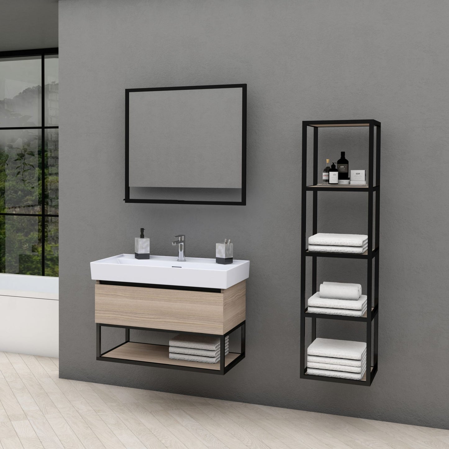Aloni Sharp Onderkast (80cm) - Luxurysanitair