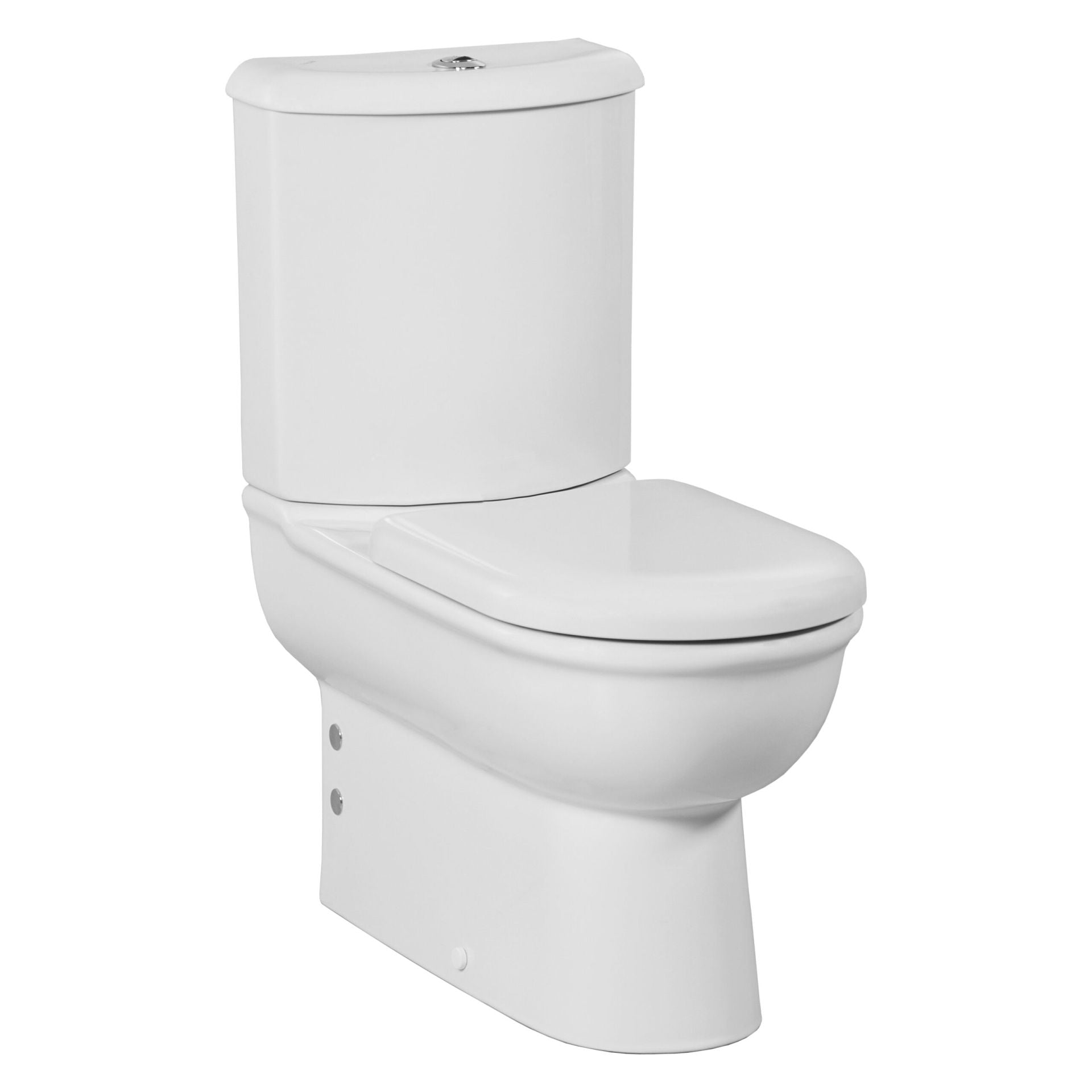 Creavit Selin Staande WC Onderpot Wit, Zonder Sporeier Muur/Onderuitgang - Luxurysanitair