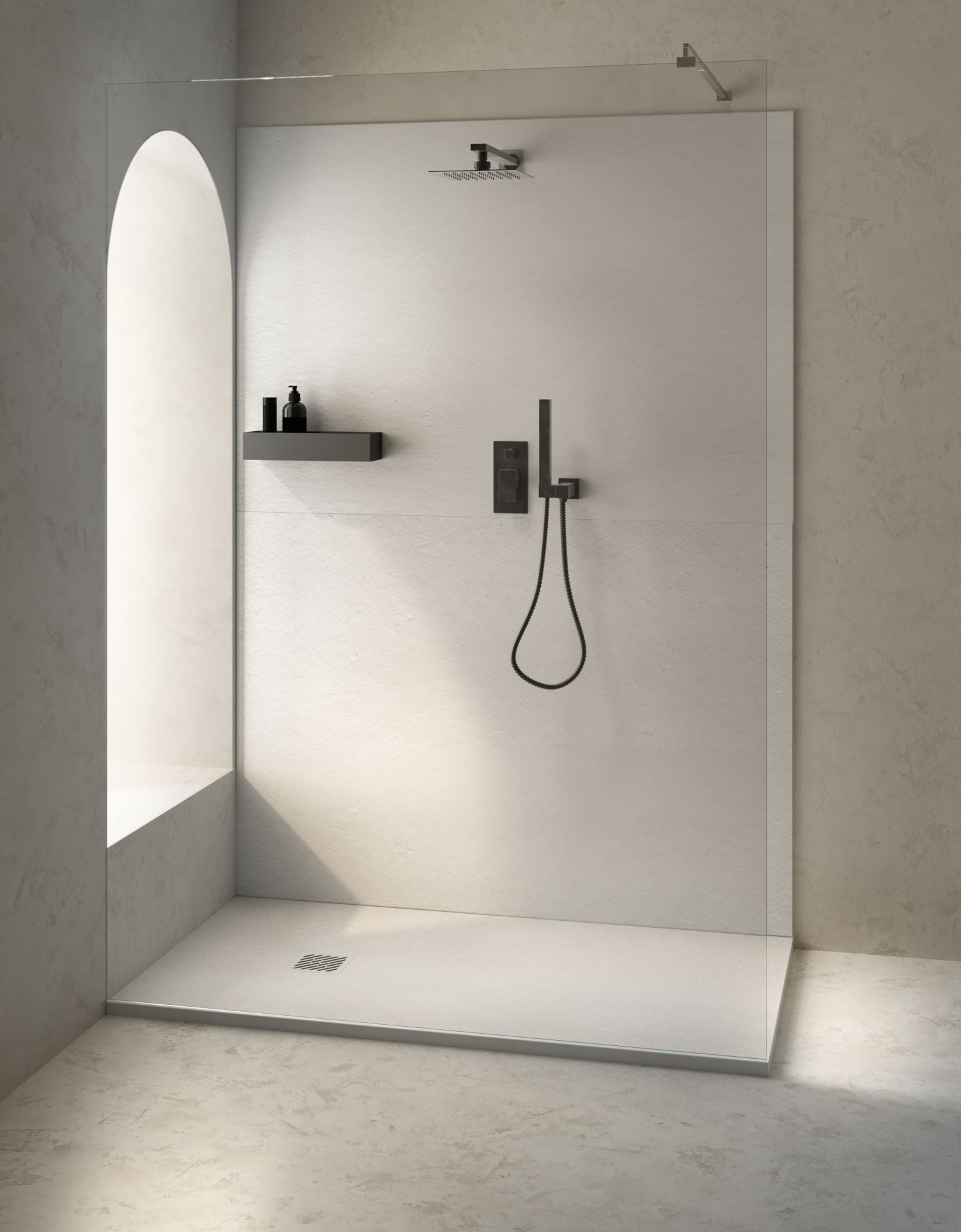 Aloni Madison Douchebak Composiet 180x90x3cm - Luxurysanitair