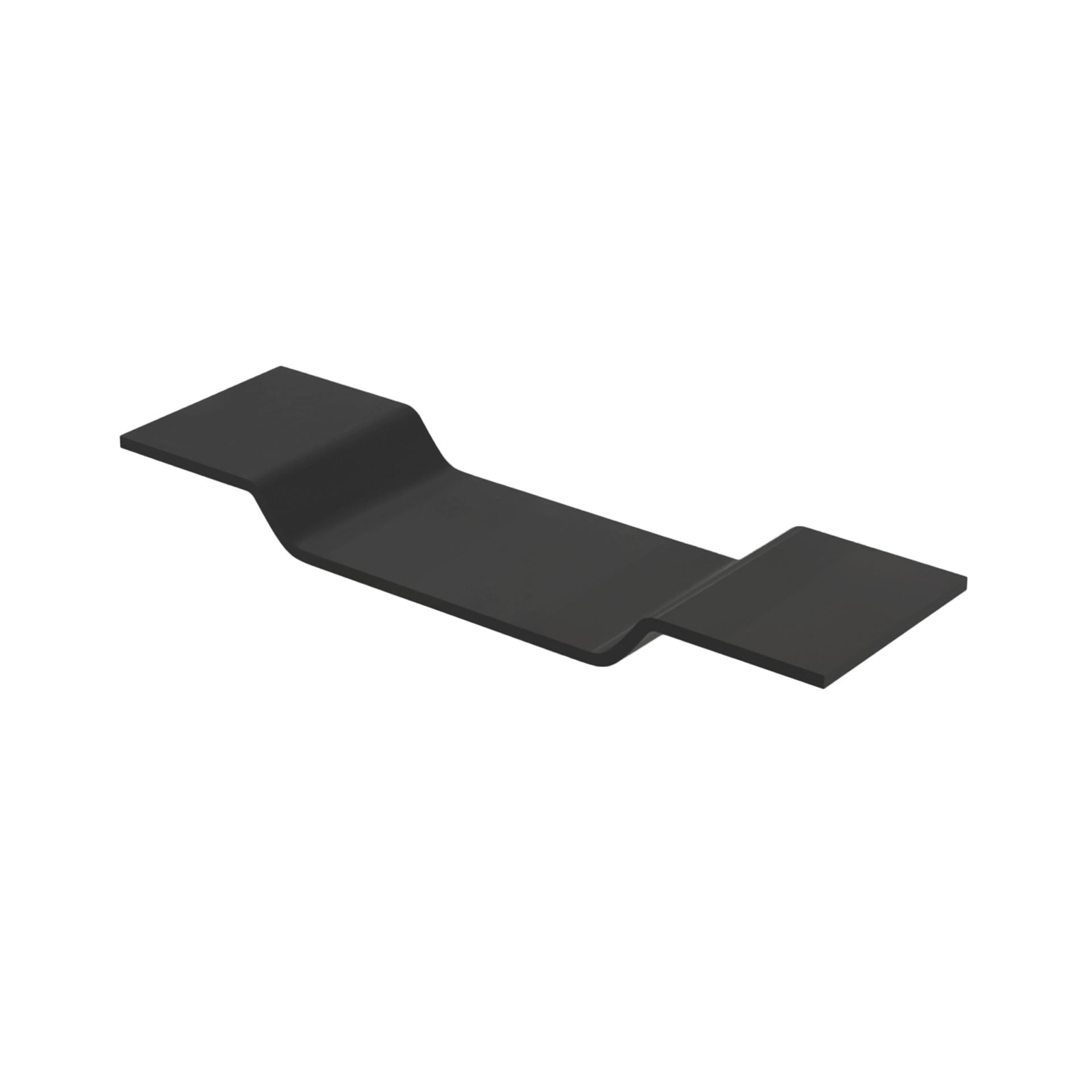 Solid Badplank 80x20x70cm - Zwart - Luxurysanitair