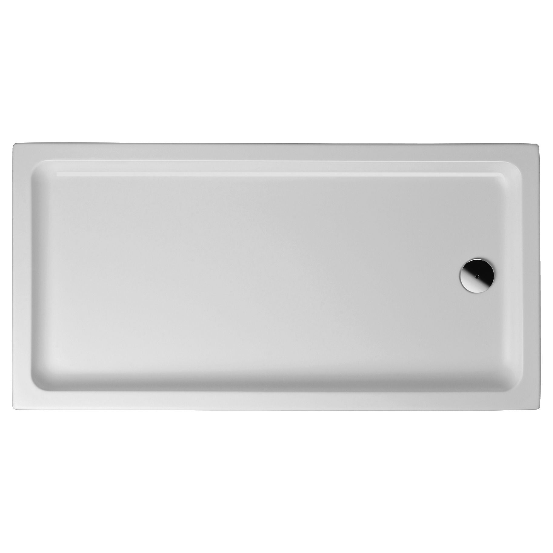 Aloni Douchebak Rechthoek Acryl 120x80x4cm Glanzend Wit - Luxurysanitair