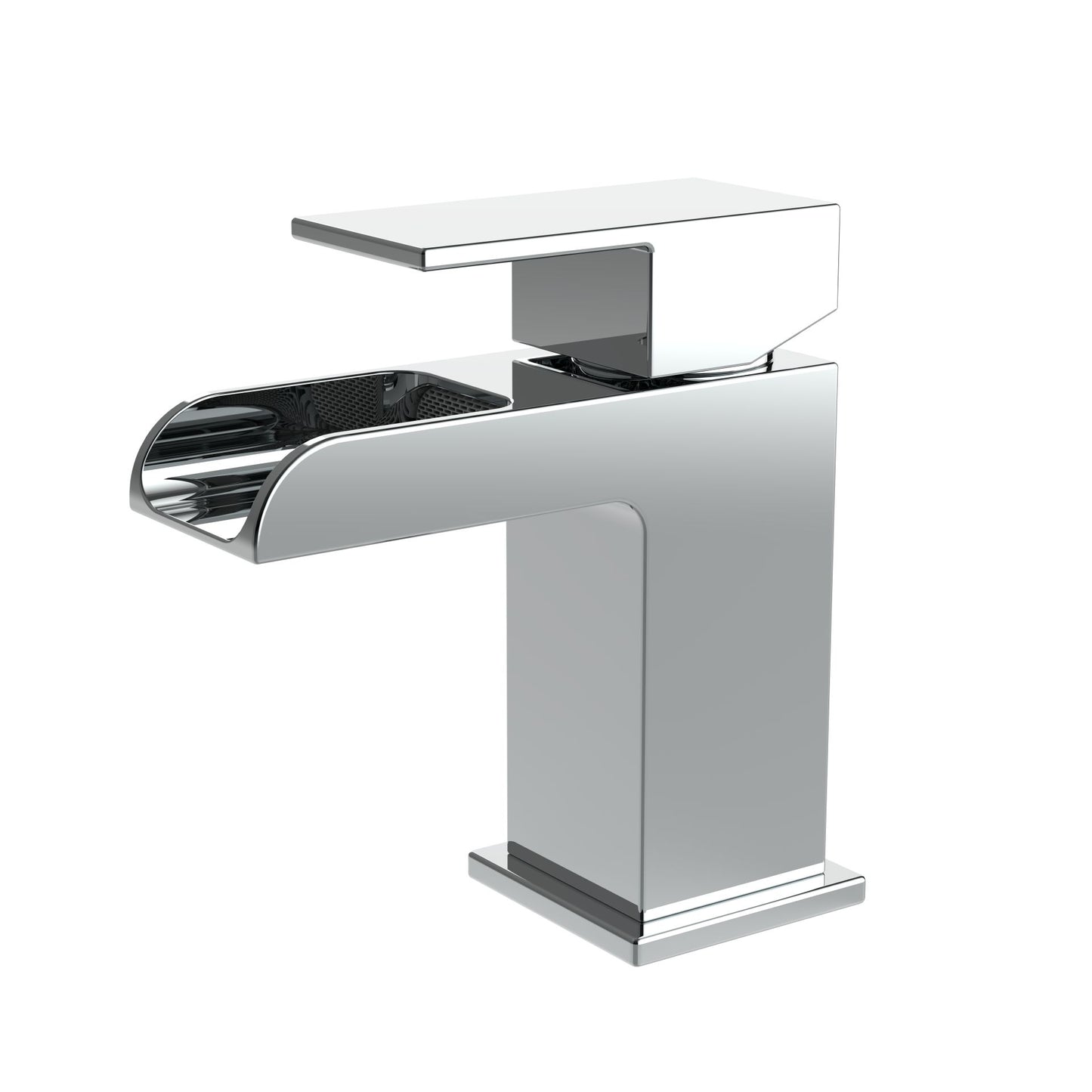 Aloni Square Waterval Wastafelemengkraan - Chroom - Luxurysanitair