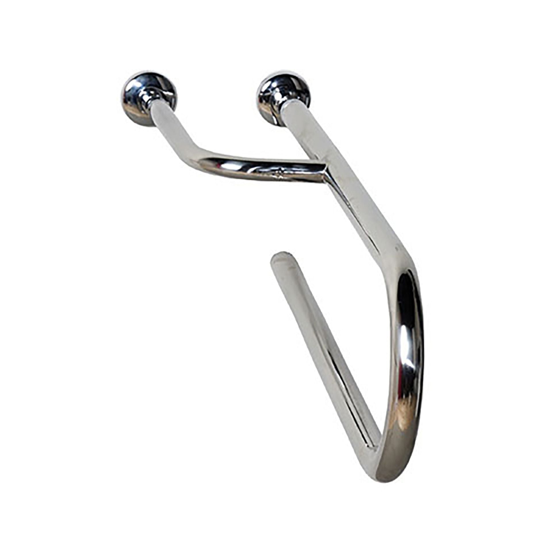 Toilet Wand-Vloersteun Voor Mindervalide OP Voet 90° RVS - Luxurysanitair