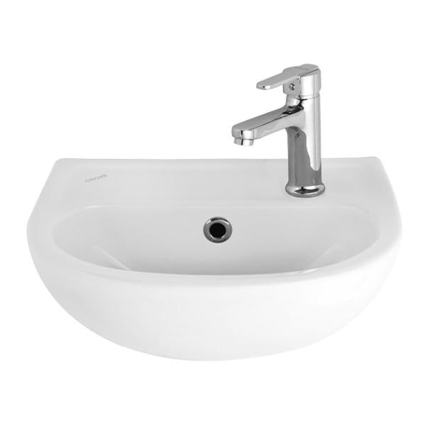 Creavit Keramische Fontein Wit Met Kraangat 29x35cm - Luxurysanitair