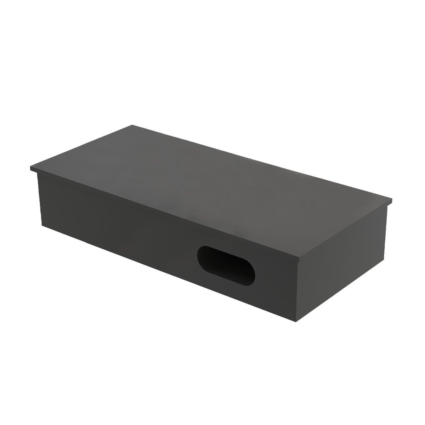 Solid Surface Wastafel Met Handdoek Uitsparing 80x35x15cm - Luxurysanitair