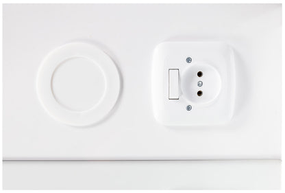 ALONI ALECO SPIEGELKAST- 1 DEUR - MET VERLICHTING - MET STOPCONTACT - 61X70X17,5 CM - WIT