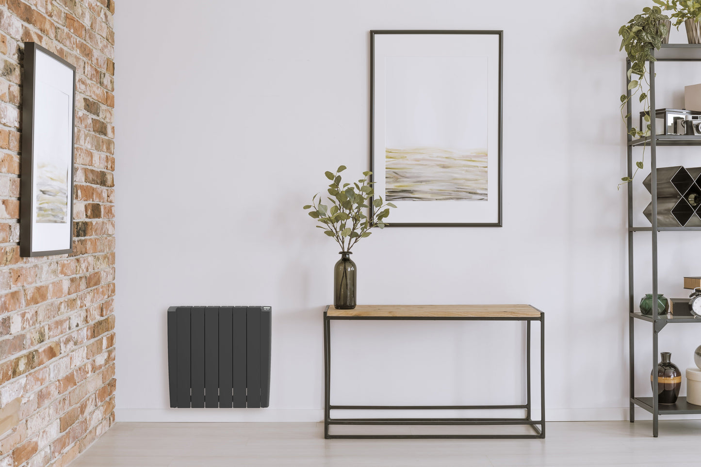 STELRAD ALU SIMPLE DRY - ELEKTRISCHE RADIATOR - HORIZONTAAL - 580X1080MM - 2000W - ANTRACIET GRIJS