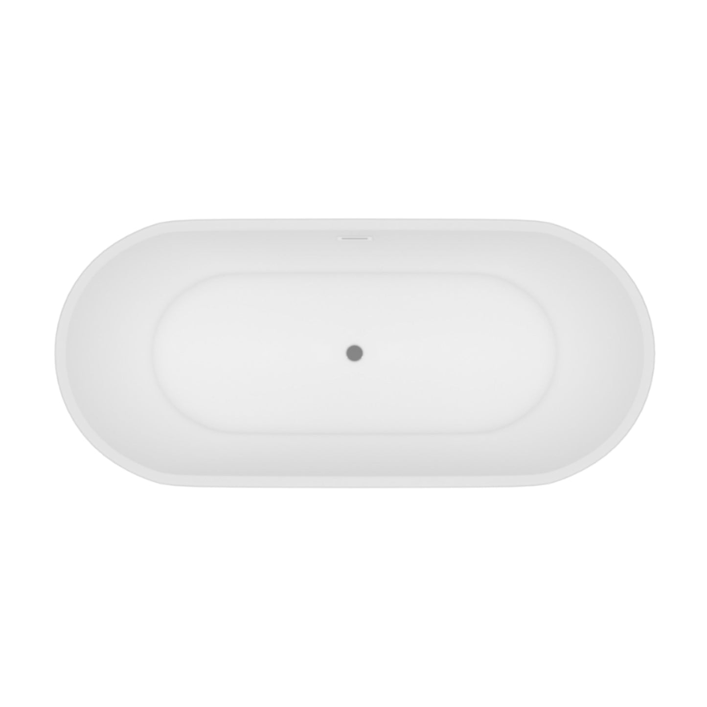 ALONI BAUCI VRIJSTAAND BAD - SOLID SURFACE - 170X80X58,5 CM - MAT WIT