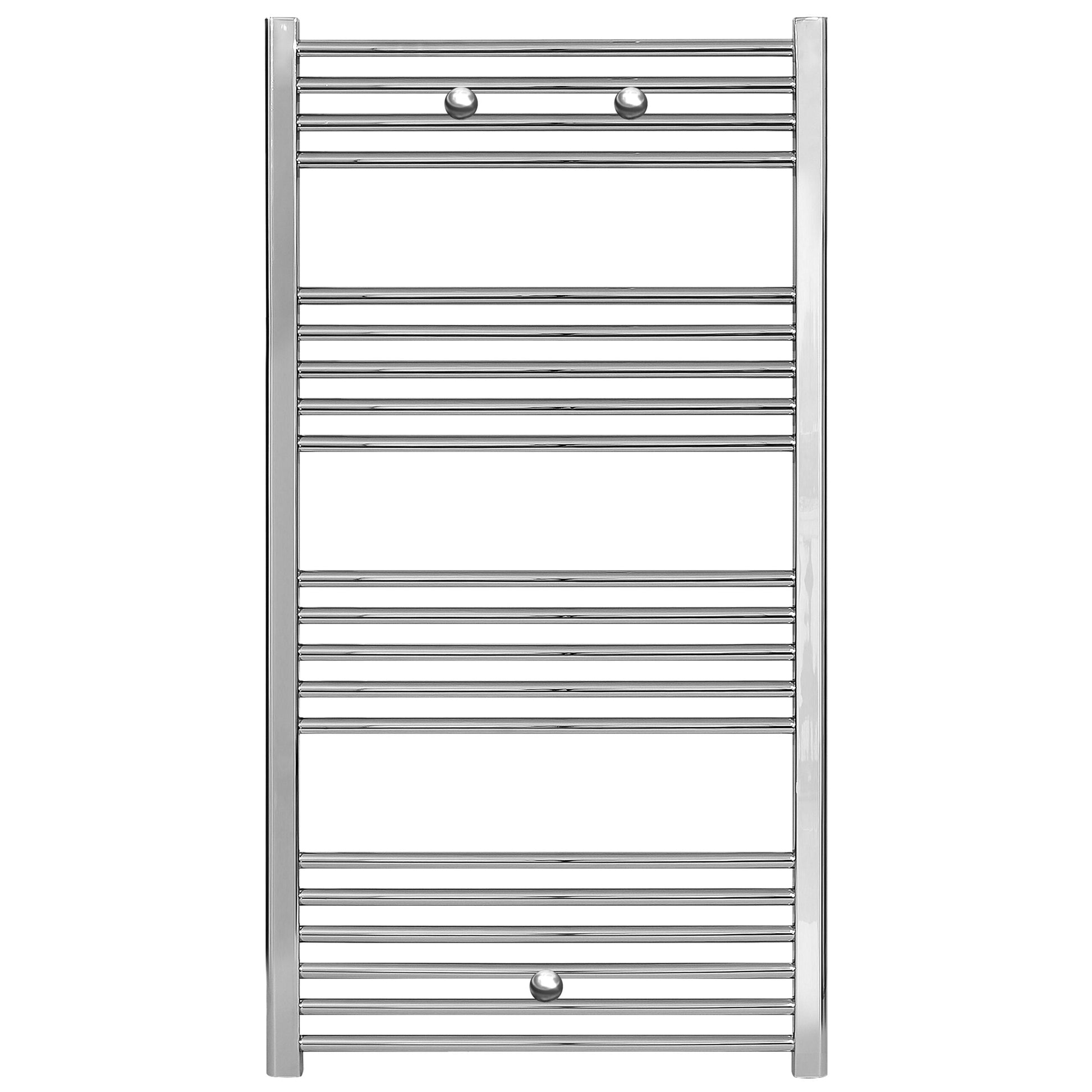 HANDDOEKRADIATOR LINKS/RECHTS AANSLUITING CHROOM 1200X600 391 WATTX