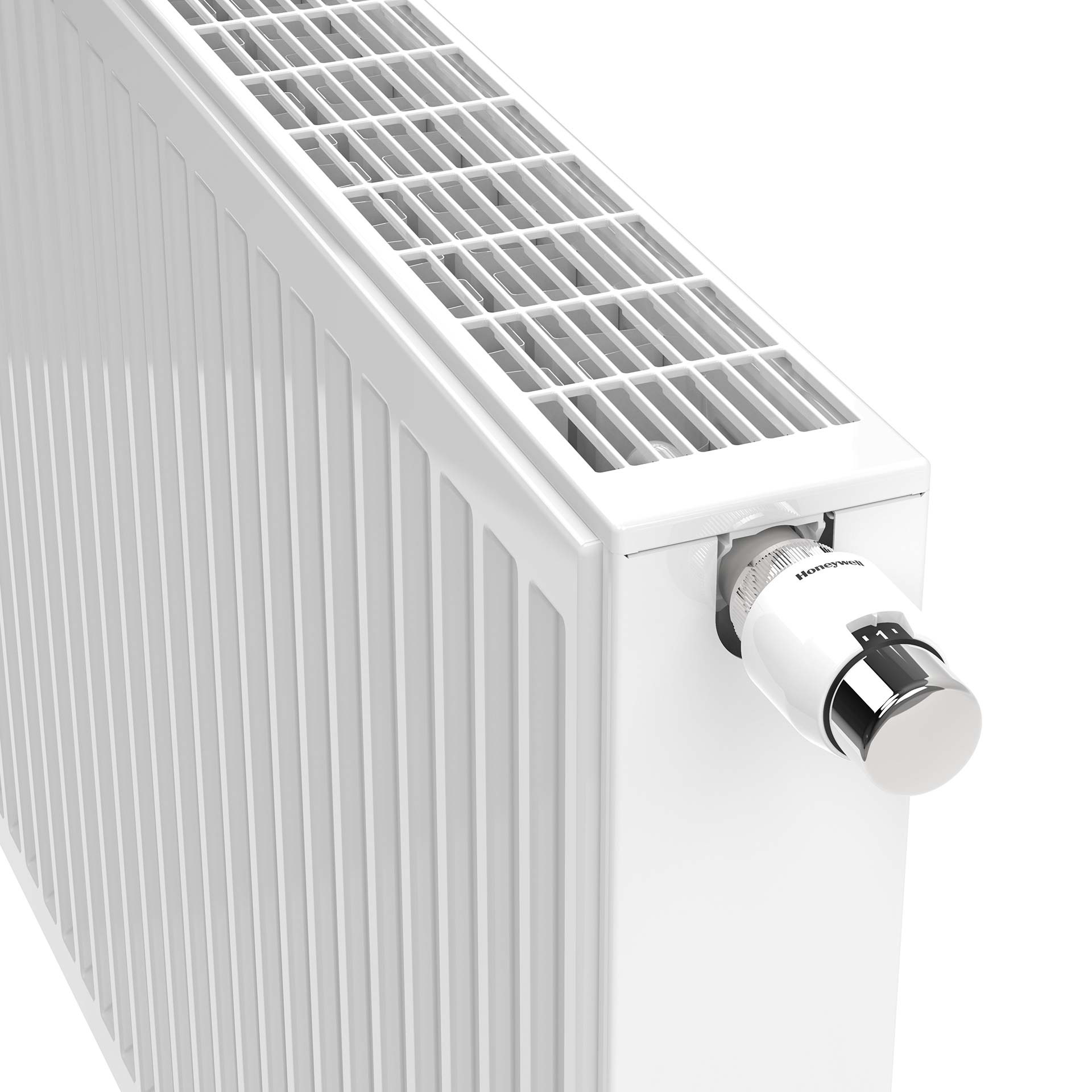 STELRAD NOVELLO PANEELRADIATOR - T22 - 8 AANSLUITINGEN - 300X1400MM - 1375W - GLANZEND WIT